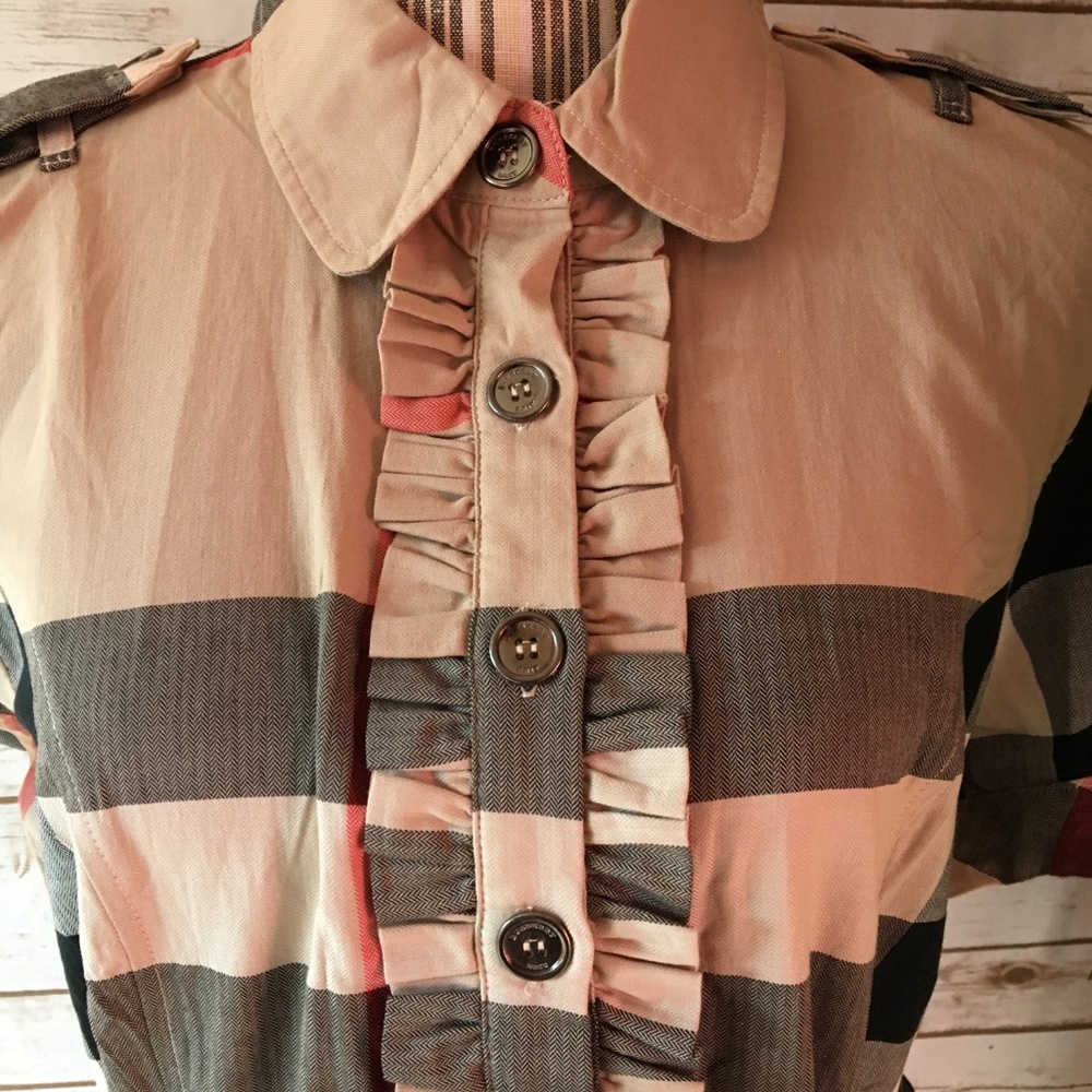 🎉3xHP🎉NWT Burberry Plaid Dress S XXL (European) - Picture 5 of 10